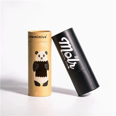 전문 공급 업체 고급 종이 판지 라운드 포장 실린더 상자, 크래프트 종이 튜브 양말 상자